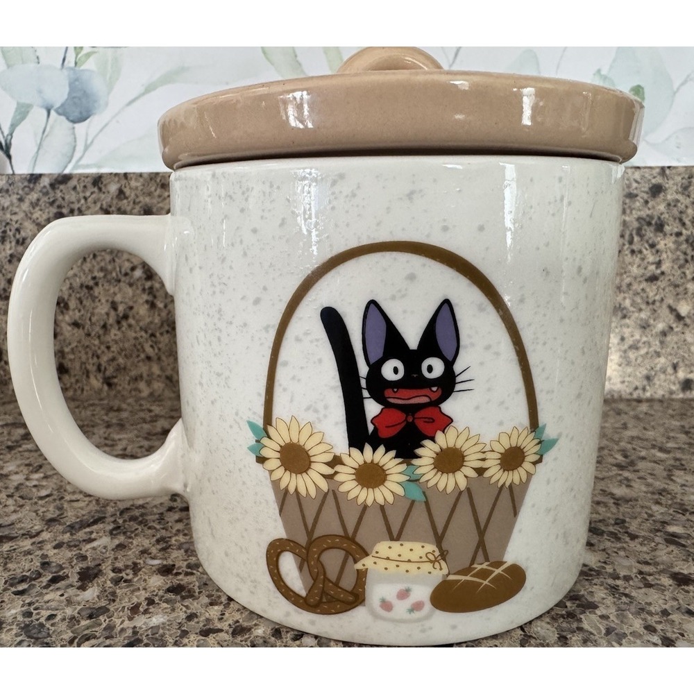 Studio Ghibli Hot Topic‎ Kiki's Delivery Service Jiji's Flowers Mug Black Cat